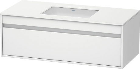 Duravit тумба подвесная под раковину с одним выдвижным ящиком, со встраиваемой раковиной, ketho, kt689601818 цвет: gres pietra grey opaco