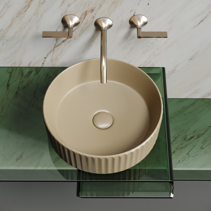 Ceramicanova раковина накладная element, cn6057mc цвет: коричневый