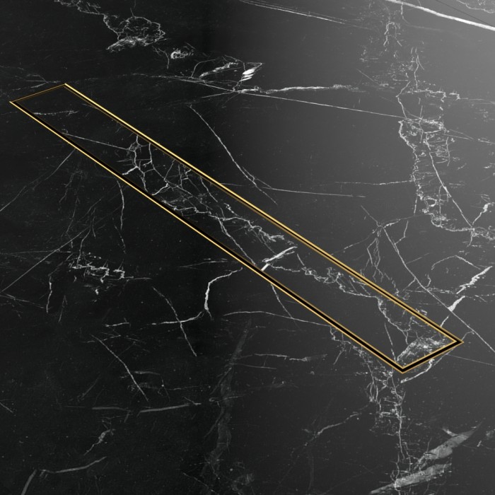 Душевой трап gold 60 см. Под облицовку плиткой, Excellent Stilio, золото арт. INEX.1515.600.P.GL