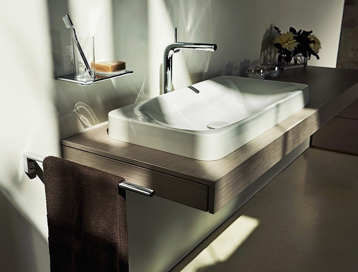 Keuco держатель для полотенца одинарный, шлифованный 45 см, edition 400, никель шлифованный арт. 11520 050000