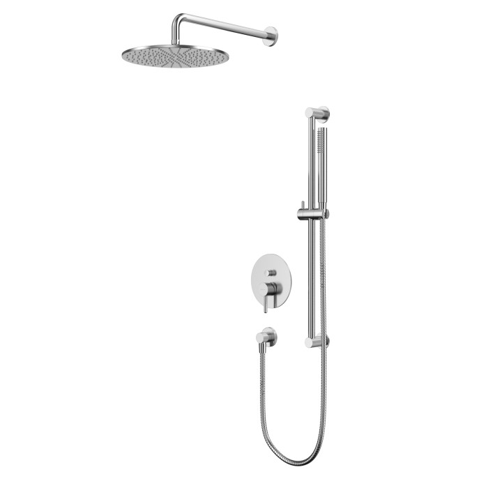 Душевая система скрытого монтажа, Whitecross Y brushed nickel, брашированный никель арт. YSET05NIB