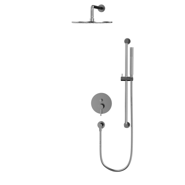 Душевая система скрытого монтажа, Whitecross Y brushed nickel, брашированный никель арт. YSET05NIB