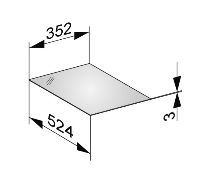 Keuco декоративная верхняя крышка из кристаллина для боковой тумбы, edition 11, арт. 31320 119000