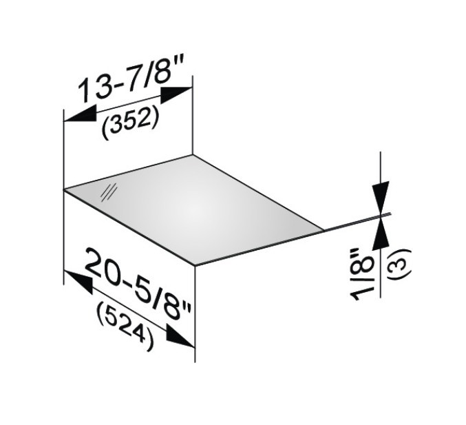 Keuco декоративная верхняя крышка из кристаллина для боковой тумбы, edition 11, арт. 31320 119000