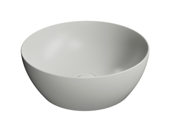 GSI Раковина накладная 42х42х16 см, cenere matte, санфаянс, Color-elements - 885117
