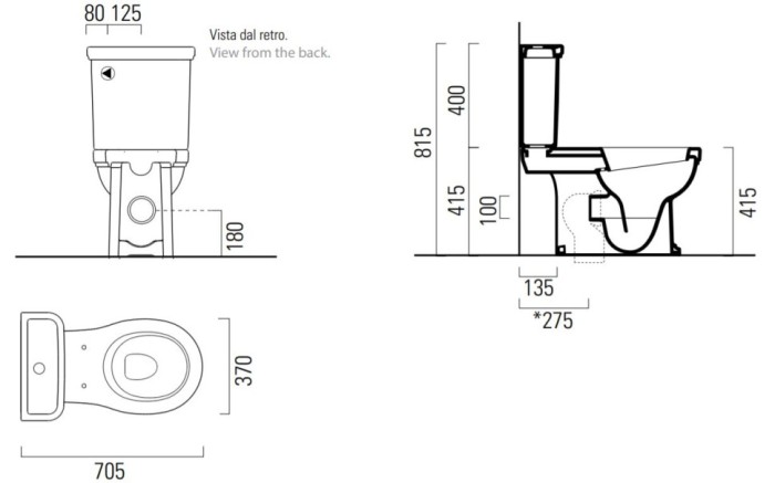 GSI Унитаз мноблок без крепежа в комплекте, Classic - 871711
