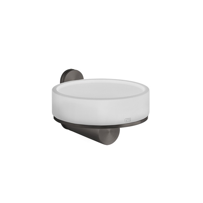 Gessi Мыльница настенная, подвесной, 316, 54701#707 цвет: белый/brushed black metal pvd