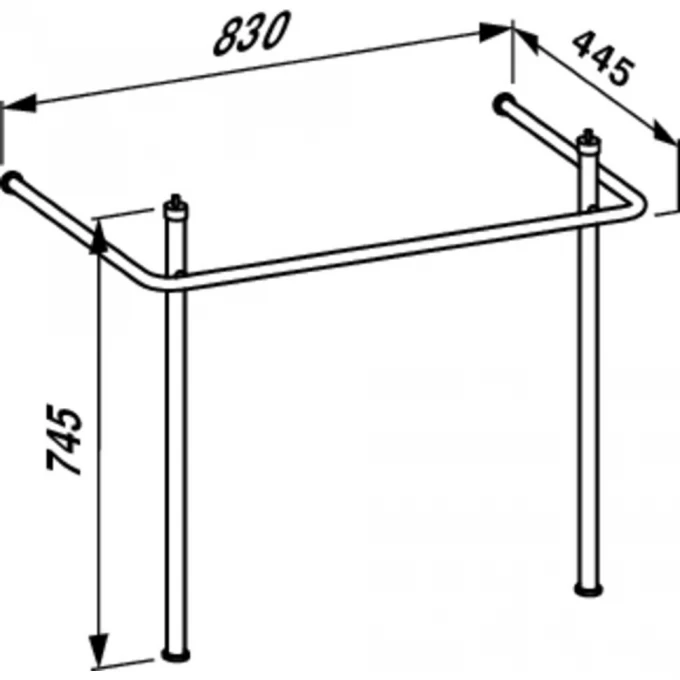 LAUFEN полотенцедержатель для раковины pro-s 1396.5, PRO S - 3.8596.0.004.000.1