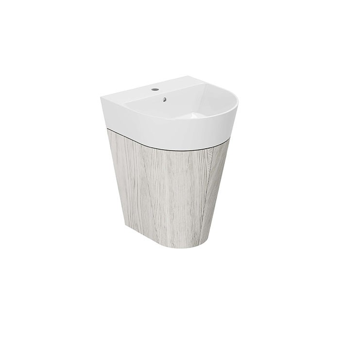 Azzurra тумба подвесная 50х47х65см, с 2 дверцами, с раковиной, Azzurra, MBF 50S B FMLP05050T0MBI*1 SIF/MB цвет: olmo bianco