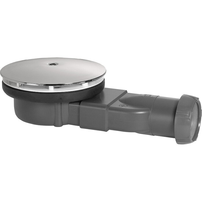 Radaway сифон для душевого поддона slim хром с сухим затвором, Turboflow - R400W