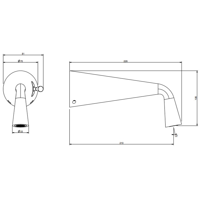 Gessi Смеситель для раковины, встраиваемый, Cono, 45088#707 цвет: black metal brushed pvd
