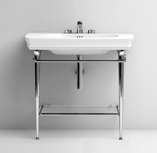 ArtCeram консоль под раковину, cia009 71 civitas цвет: хром глянцевый