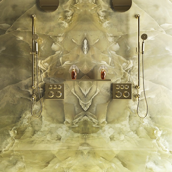 Gessi Душевой гарнитур с ручным душем и шлангом 1500 мм., Venti20, 65144#710 цвет: brass pvd