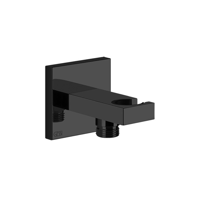 Gessi Вывод воды с держателем для душевой лейки, Rettangolo, 20161#299 цвет: black xl