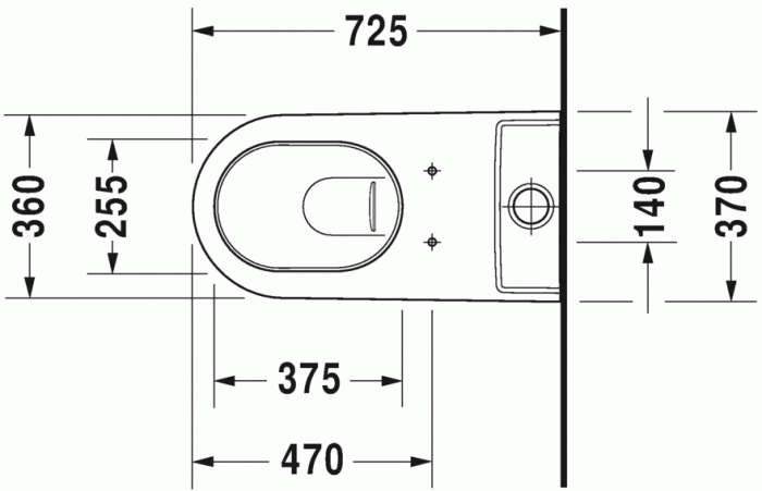 Duravit напольный комбинированный унитаз, starck 2, 2129090000 цвет: белый