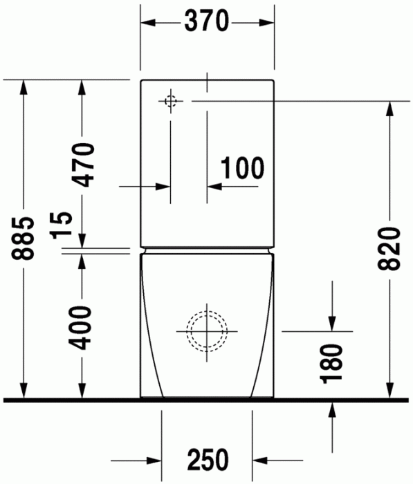Duravit напольный комбинированный унитаз, starck 2, 2129090000 цвет: белый