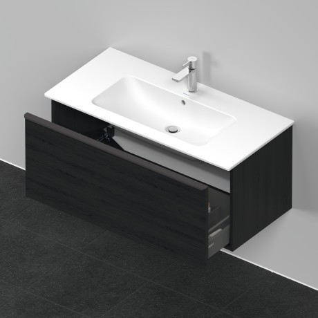Duravit тумба подвесная под раковину 1010 мм х 462 мм, d-neo, de426301616 цвет: чёрный дуб