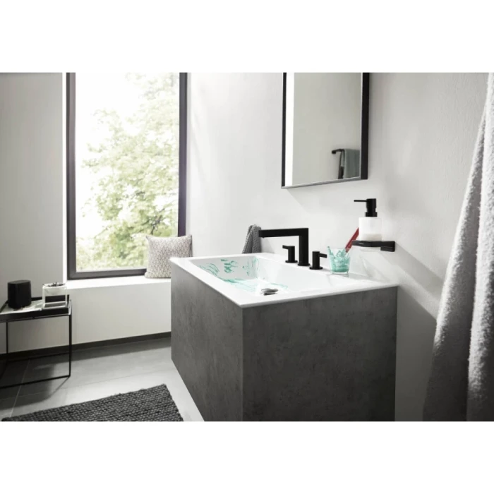 Hansgrohe смеситель для раковины с донным клапаном, Finoris, черный арт. 76033670