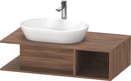 Duravit тумба подвесная под раковину слева 1000 мм х 550 мм, d-neo, de492907979 цвет: орех натуральный
