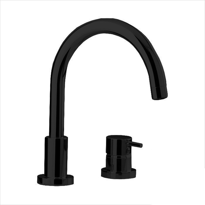 Cisal смеситель на борт ванны ln00125040 less new cisal, цвет: чёрный матовый