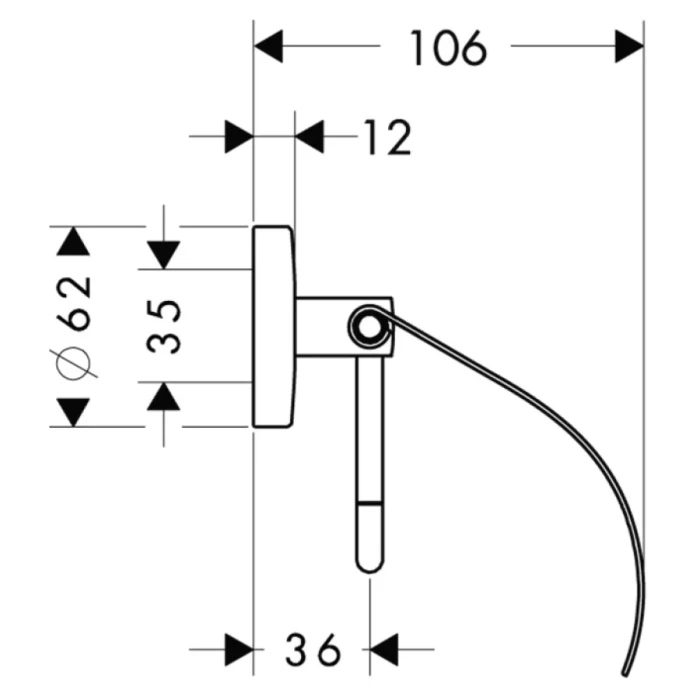 Hansgrohe держатель туалетной бумаги, Logis, хром арт. 40523000