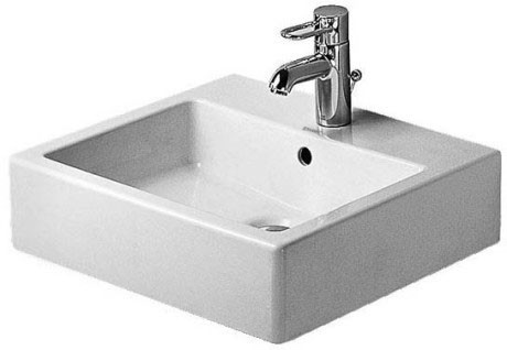 Duravit раковина подвесная 50х47см, vero, 0454500000 цвет: белый