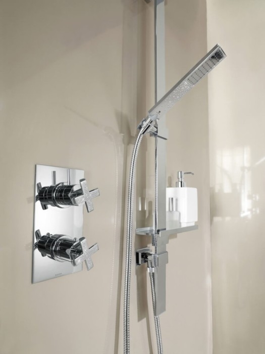 Bossini лейка для душа моноструя, flat, хром арт. b00270.030