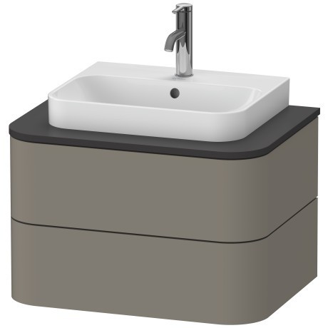 Duravit тумба подвесная для консоли plus, happy d.2 plus, hp496009292 цвет: каменно-серый