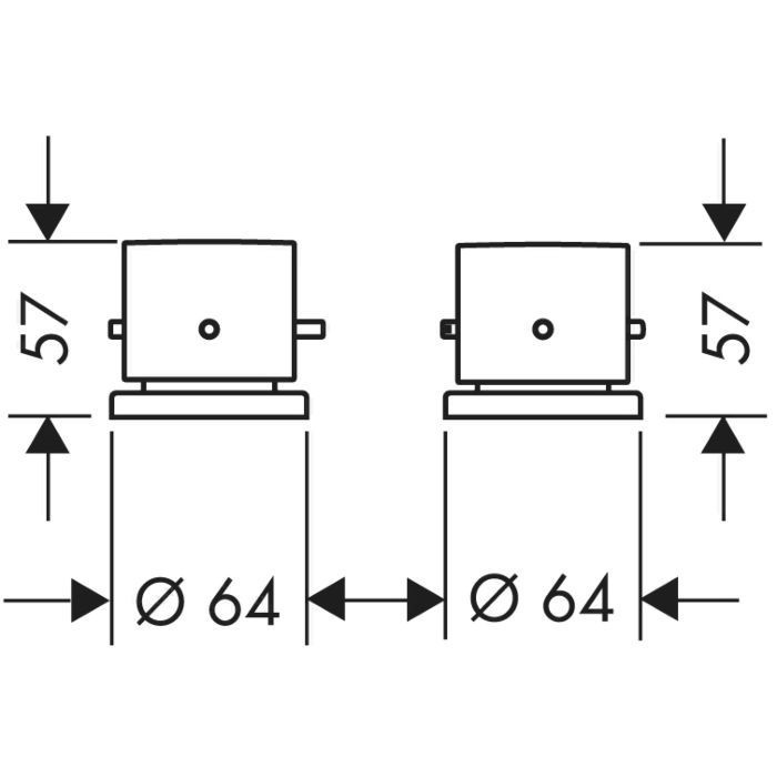 AXOR термостат на край ванны, Starck, черный арт. 10480340