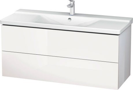 Duravit тумба подвесная под раковину, l-cube, lc625302222 цвет: белый глянцевый