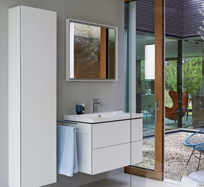 Duravit тумба подвесная под раковину, l-cube, lc625302222 цвет: белый глянцевый