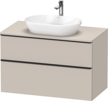 Duravit тумба подвесная под раковину 550 мм х 1000 мм, d-neo, de496809191 цвет: серо-коричневый матовый