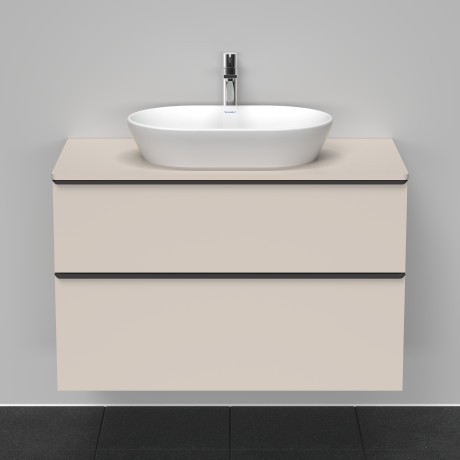 Duravit тумба подвесная под раковину 550 мм х 1000 мм, d-neo, de496809191 цвет: серо-коричневый матовый