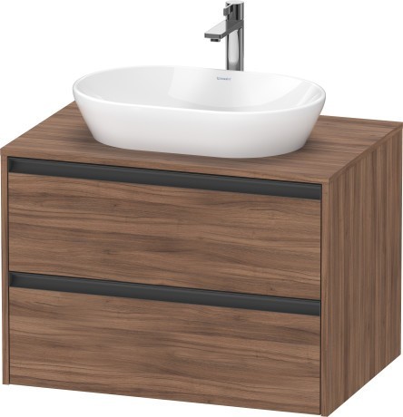 Duravit тумба подвесная под раковину 550 мм х 800 мм х 568 мм, ketho.2, k24895079790000 цвет: орех натуральный