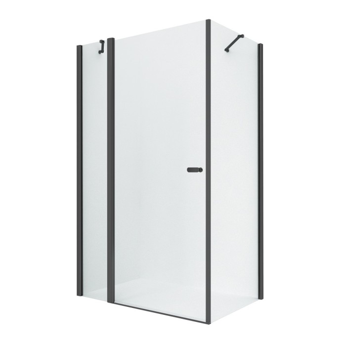 Душевое ограждение 100x110x195, New trendy New soleo black, черный арт. K-0683