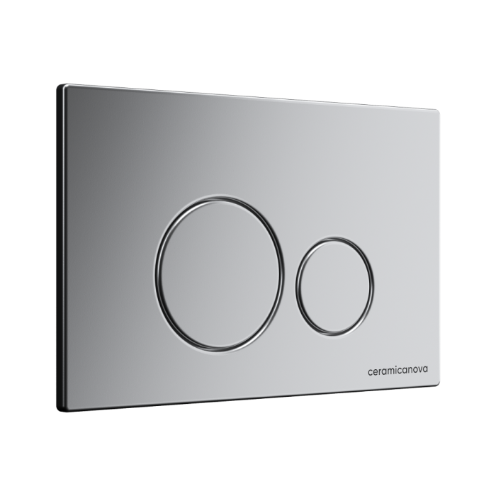 Ceramicanova инсталляция с кнопкой envision/ round, cn1001m цвет: черный