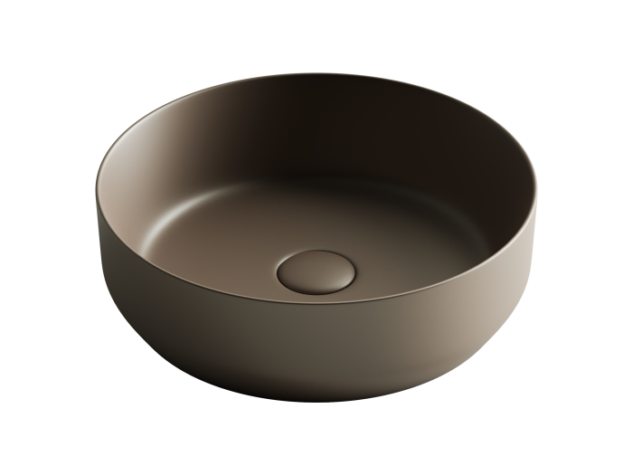 Ceramicanova раковина накладная element, cn6022mdb цвет: коричневый