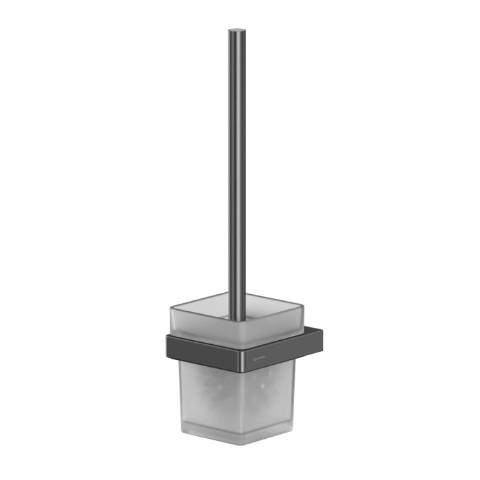 Ершик для унитаза, подвесной, Whitecross Cubo gunmetal, оружейная сталь арт. CU2470GM
