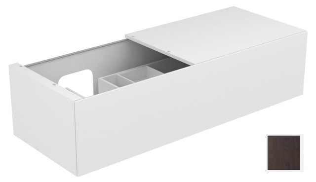 Keuco тумба подвесная под раковину слева с одним выдвижным фронтом, edition 11, табачный дуб арт. 31165 850000