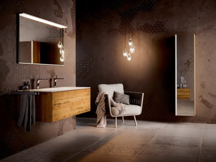 Keuco зеркало с подсветкой, edition lignatur, арт. 13396 173000