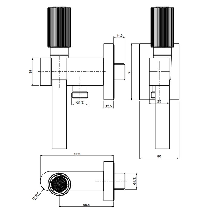 Fima Carlo Frattini душевой гарнитур, ручной душ с держателем, настенный switch on, хром арт. f5975cr