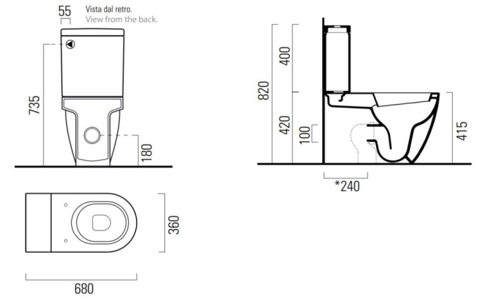GSI Унитаз моноблок без крепежа в комплекте, Pura - 881711