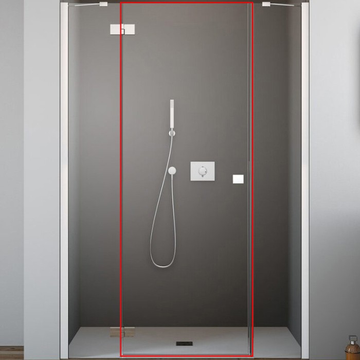 Radaway душевая дверь dwjs 120 l петли хром стекло прозрачное, Essenza New - 385031-01-01L