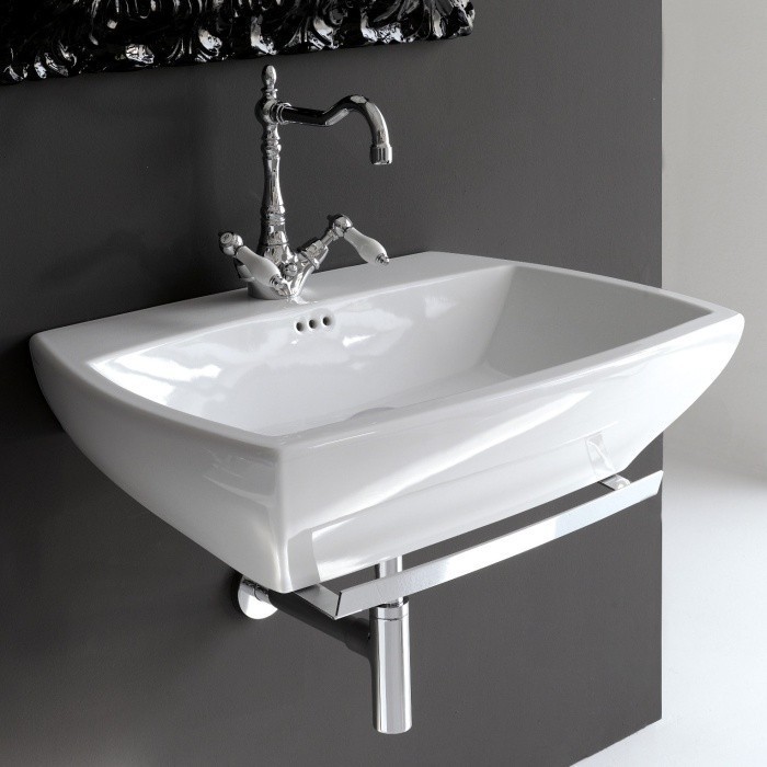 ArtCeram раковина для ванной комнаты, jzl005 01 00 jazz цвет: белый глянцевый