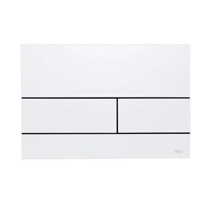 TECE панель смыва, металл, белый, square - 9240834