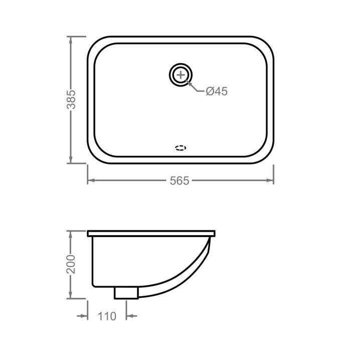 ArtCeram раковина (врезная), ntl001 01 00 nettuno цвет: белый глянцевый