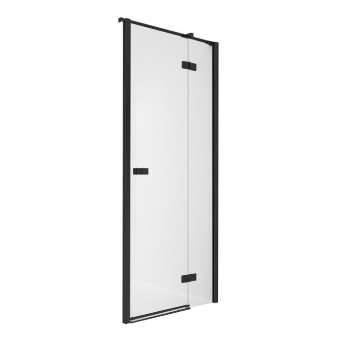 Дверь в нишу r 110x200, New trendy Reflexa black, черный арт. EXK-4905