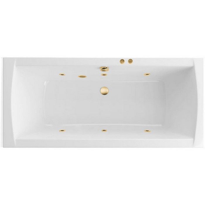 Ванна lux slim 180x80 soft, Excellent Aquaria, золото арт. WAEX.AQU18S.SOFT.GL