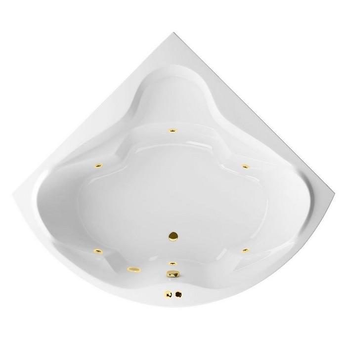 Встраиваемая ванна 150x150 soft, Excellent Konsul, золото арт. WAEX.KON15.SOFT.GL