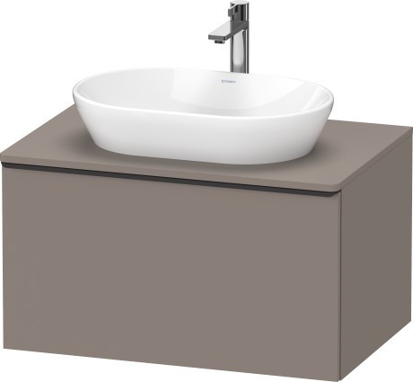 Duravit тумба подвесная под раковину 800 мм х 550 мм, с консолью, d-neo, de494704343 цвет: базальт матовый